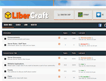 Tablet Screenshot of libercraft.net